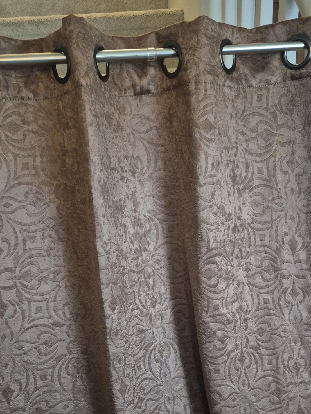 Bronze Brown Curtain Panel Grommet 50x82